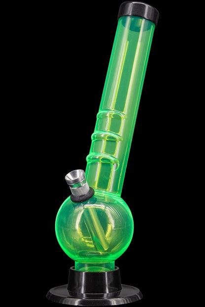 JM Plastics Acrylic Angled Neck Bubble Bong
