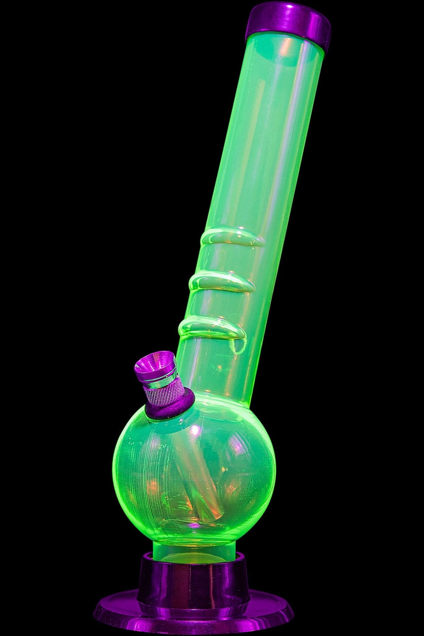 JM Plastics Acrylic Angled Neck Bubble Bong