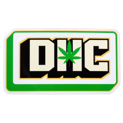 Top-down close-up of the “Epic 420 House Party” Deluxe Box logo featuring bold block letters with a green cannabis leaf centered over the I.