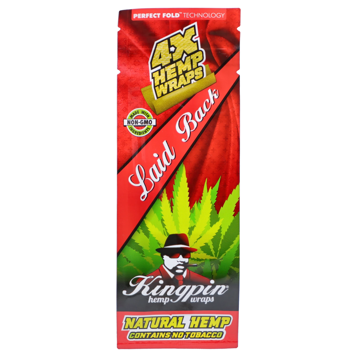 Vertical close-up of the “Epic 420 House Party” Deluxe Box front, showing red diagonal "Laid Back" banner over green hemp leaves and a stylized man in a hat.