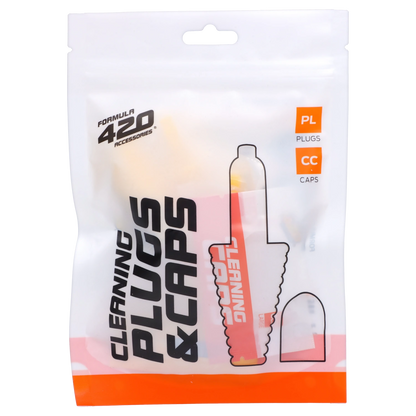 Top-down view of the “Epic 420 House Party” Deluxe Box packaging showing a white resealable pouch with bold black graphics and orange accents.
