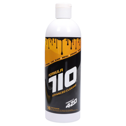 Tall three-quarter view of the “Epic 420 House Party” Deluxe Box bottle showing a white cap and black-and-orange label with large white "10" text.