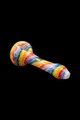 LA Pipes "Rainbow Tie-Dye" Glass Spoon Pipe