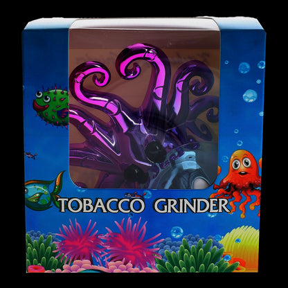 Octopus Metal Herb Grinder “Tentacle Twist” – 1¾″ – Assorted Colors