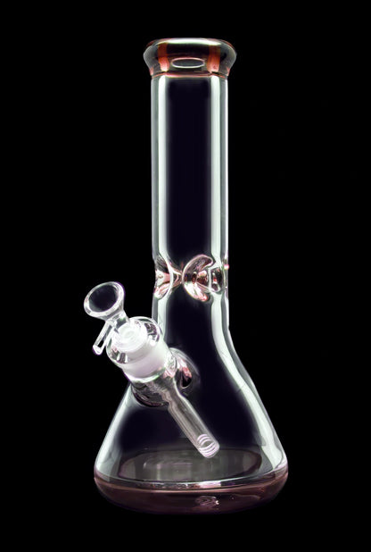 Smoke Cartel 9mm Big Base Beaker w/ Color Accents Bong - 12 in.