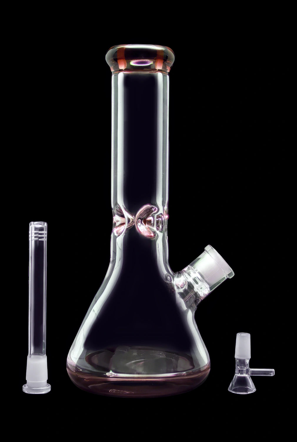 Smoke Cartel 9mm Big Base Beaker w/ Color Accents Bong - 12 in.