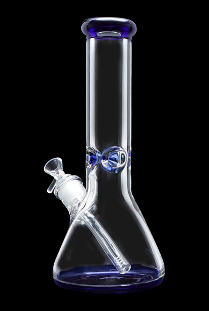 Smoke Cartel 9mm Big Base Beaker w/ Color Accents Bong - 12 in.