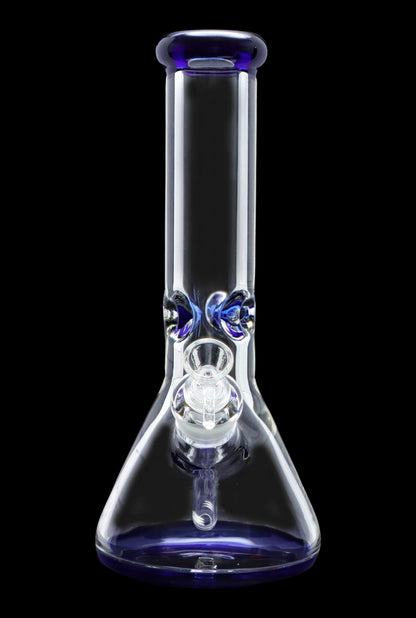 Smoke Cartel 9mm Big Base Beaker w/ Color Accents Bong - 12 in.