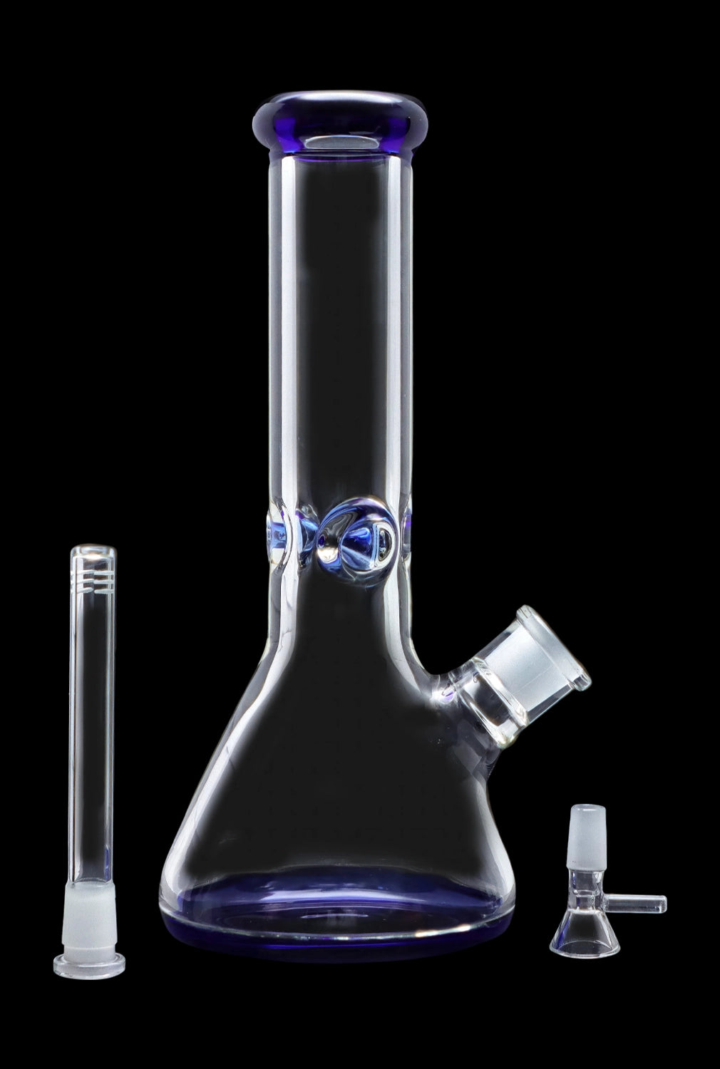 Smoke Cartel 9mm Big Base Beaker w/ Color Accents Bong - 12 in.