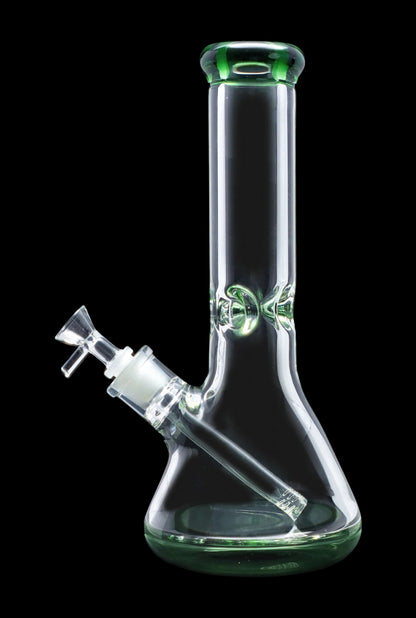 Smoke Cartel 9mm Big Base Beaker w/ Color Accents Bong - 12 in.