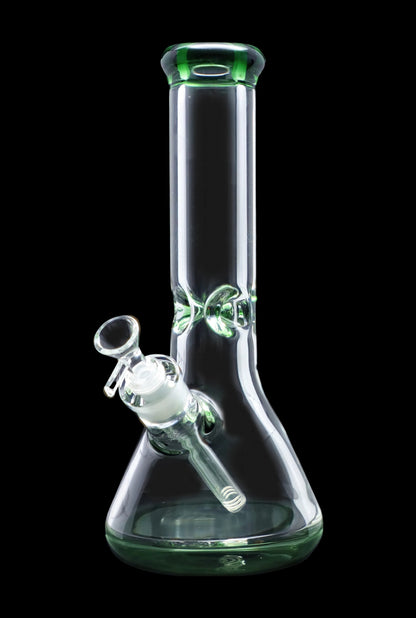 Smoke Cartel 9mm Big Base Beaker w/ Color Accents Bong - 12 in.