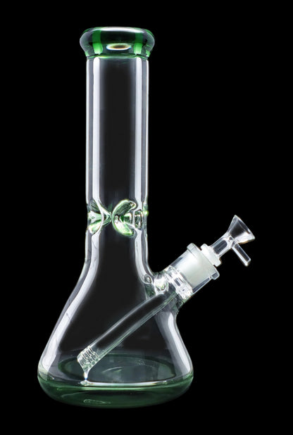 Smoke Cartel 9mm Big Base Beaker w/ Color Accents Bong - 12 in.