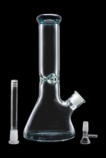 Smoke Cartel 9mm Big Base Beaker w/ Color Accents Bong - 12 in.