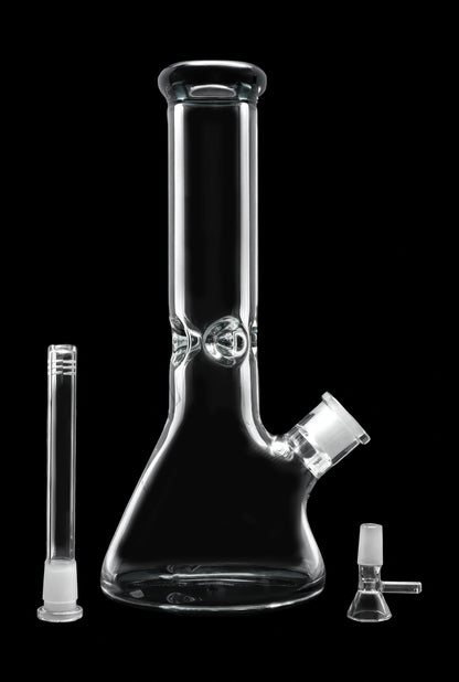 Smoke Cartel 9mm Big Base Beaker w/ Color Accents Bong - 12 in.