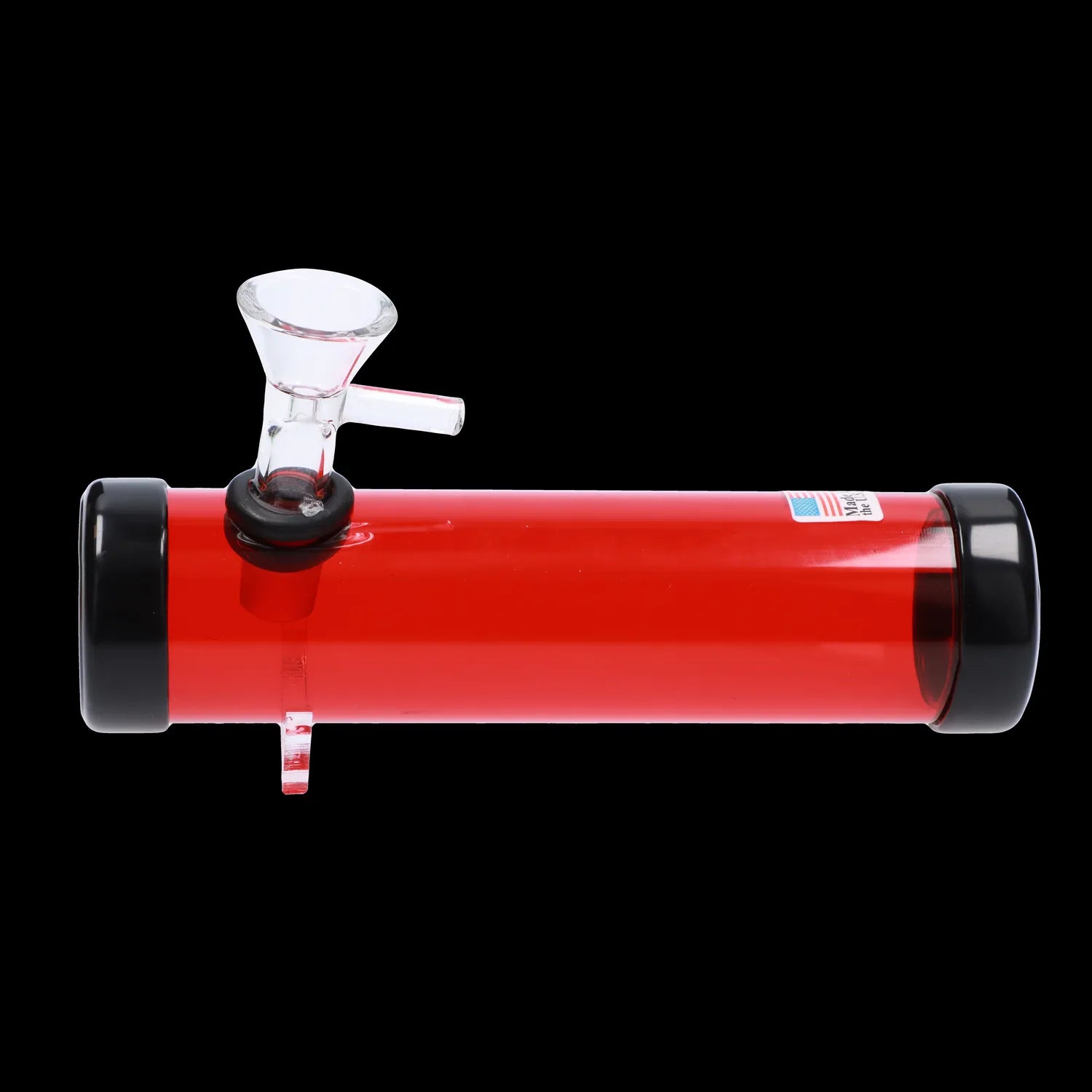 JM Plastics Smokey with Glass Bowl Acrylic Steam Roller