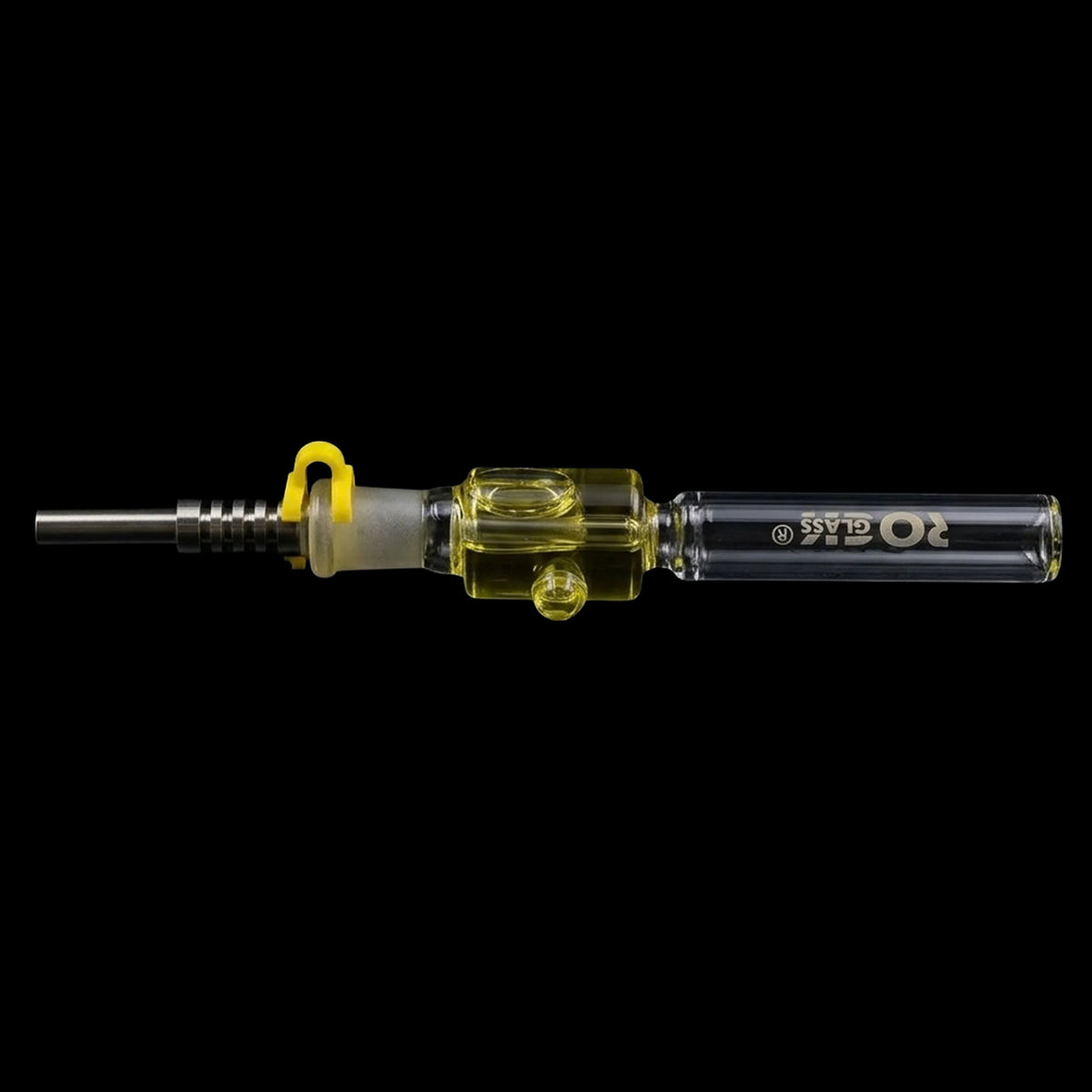 Rock Glass Liquid Lava Collector 14mm Rock Glass Freezable Glycerine Straw