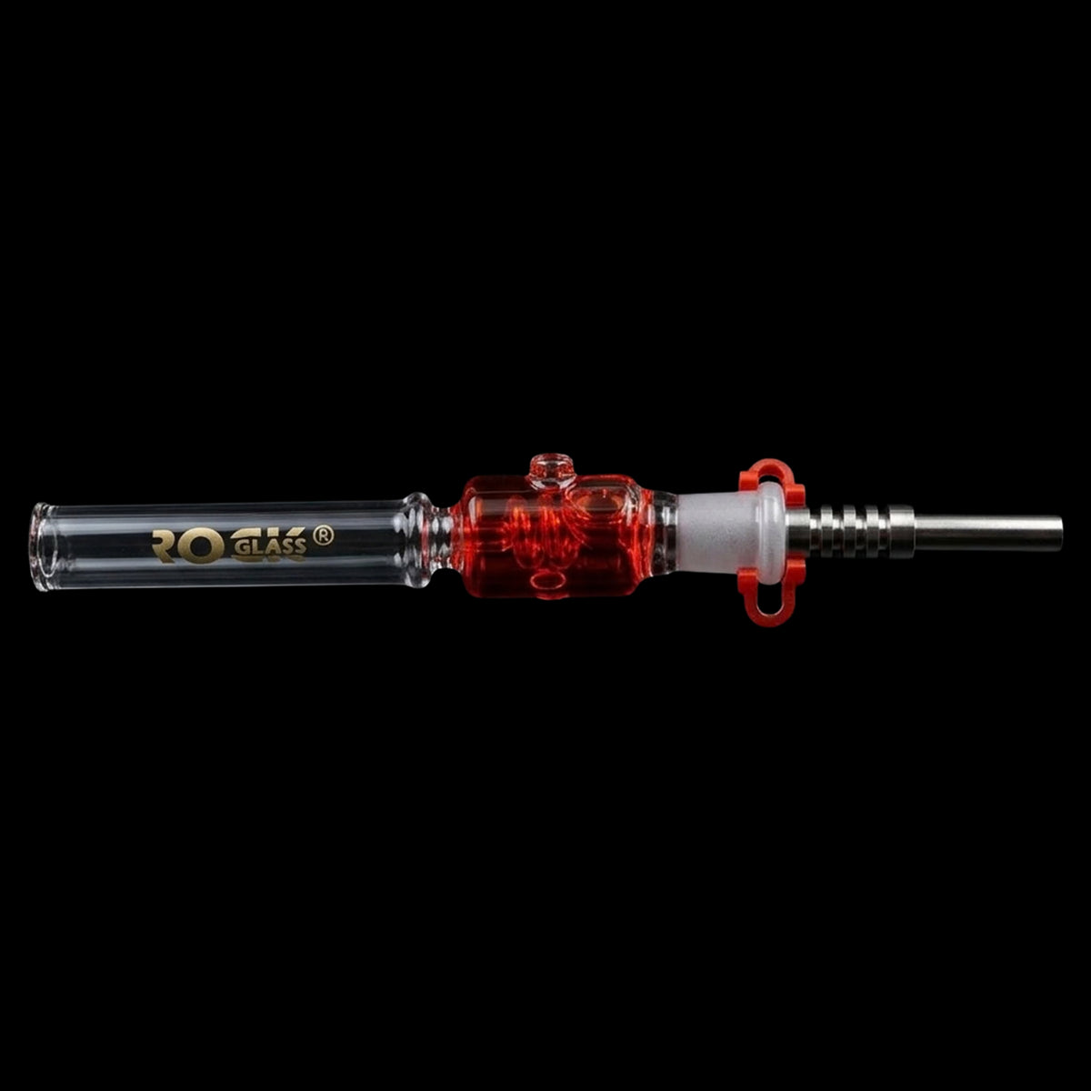 Rock Glass Liquid Lava Collector 14mm Rock Glass Freezable Glycerine Straw