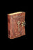 Key To the City Embossed Leather Journal w/ Metal Key Accent - Key To the City Embossed Leather Journal w/ Metal Key Accent