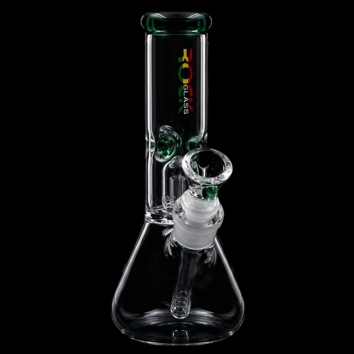 Rock Glass Frost Dome 8" Beaker Bong