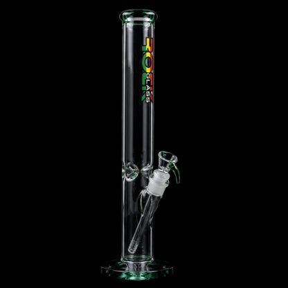 Rock Glass CrystalAxis Straight Tube Bong