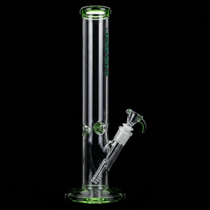 Rock Glass CrystalAxis Straight Tube Bong