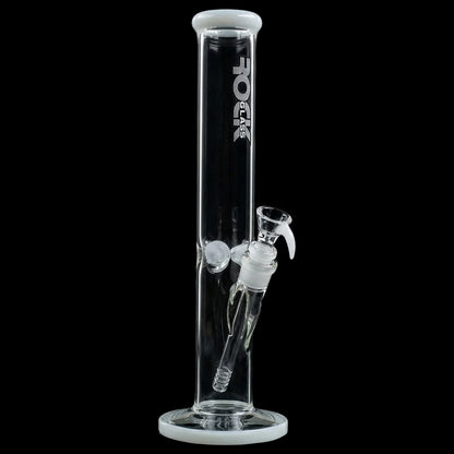 Rock Glass CrystalAxis Straight Tube Bong