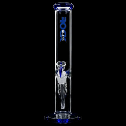 Rock Glass CrystalAxis Straight Tube Bong