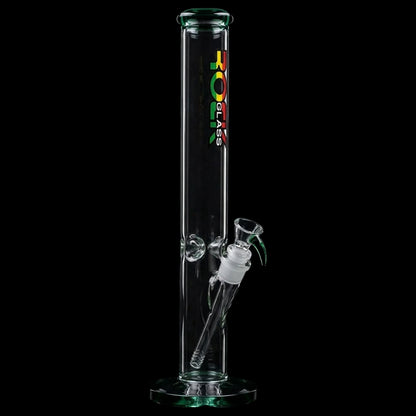 Rock Glass CrystalAxis Straight Tube Bong