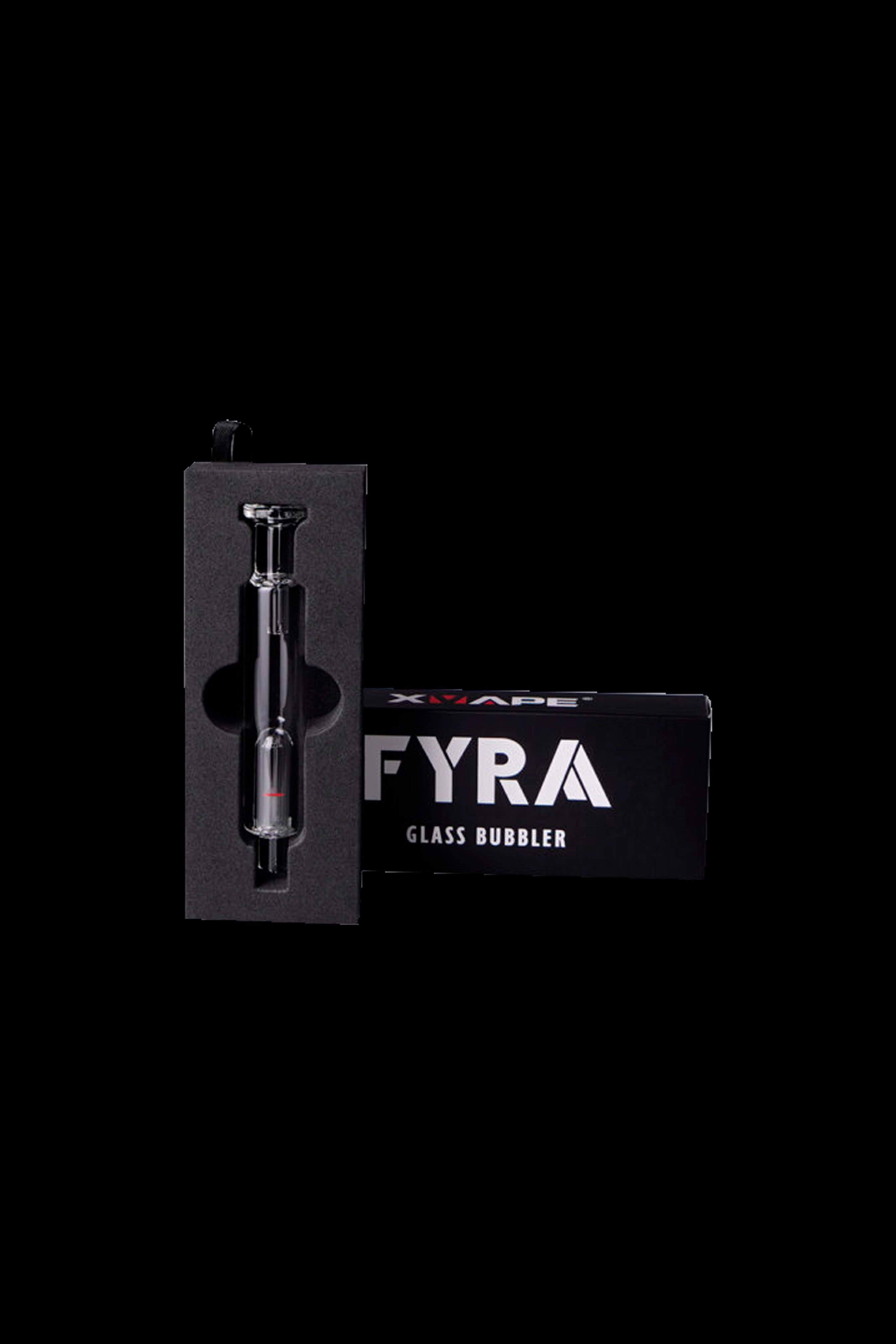 Xvape Fyra glass bubbler in packaging.