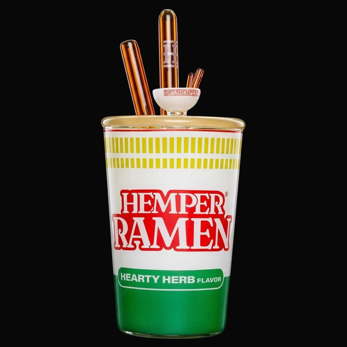 Hemper Ramen Cup Glass Water Pipe