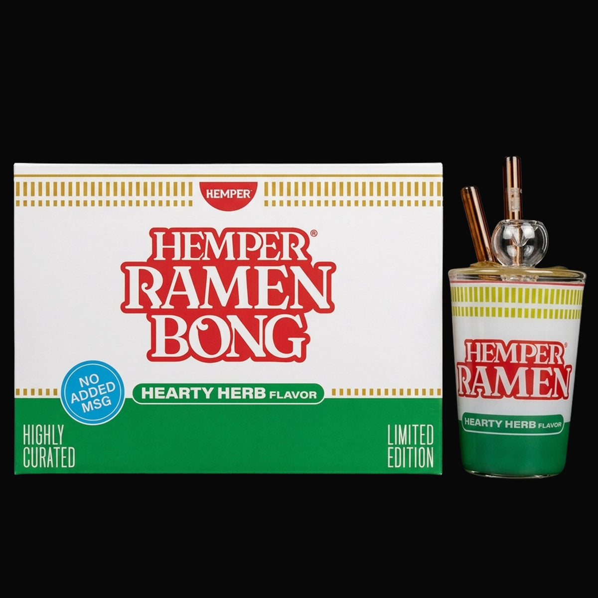 Hemper Ramen Cup Glass Water Pipe
