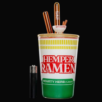 Hemper Ramen Cup Glass Water Pipe