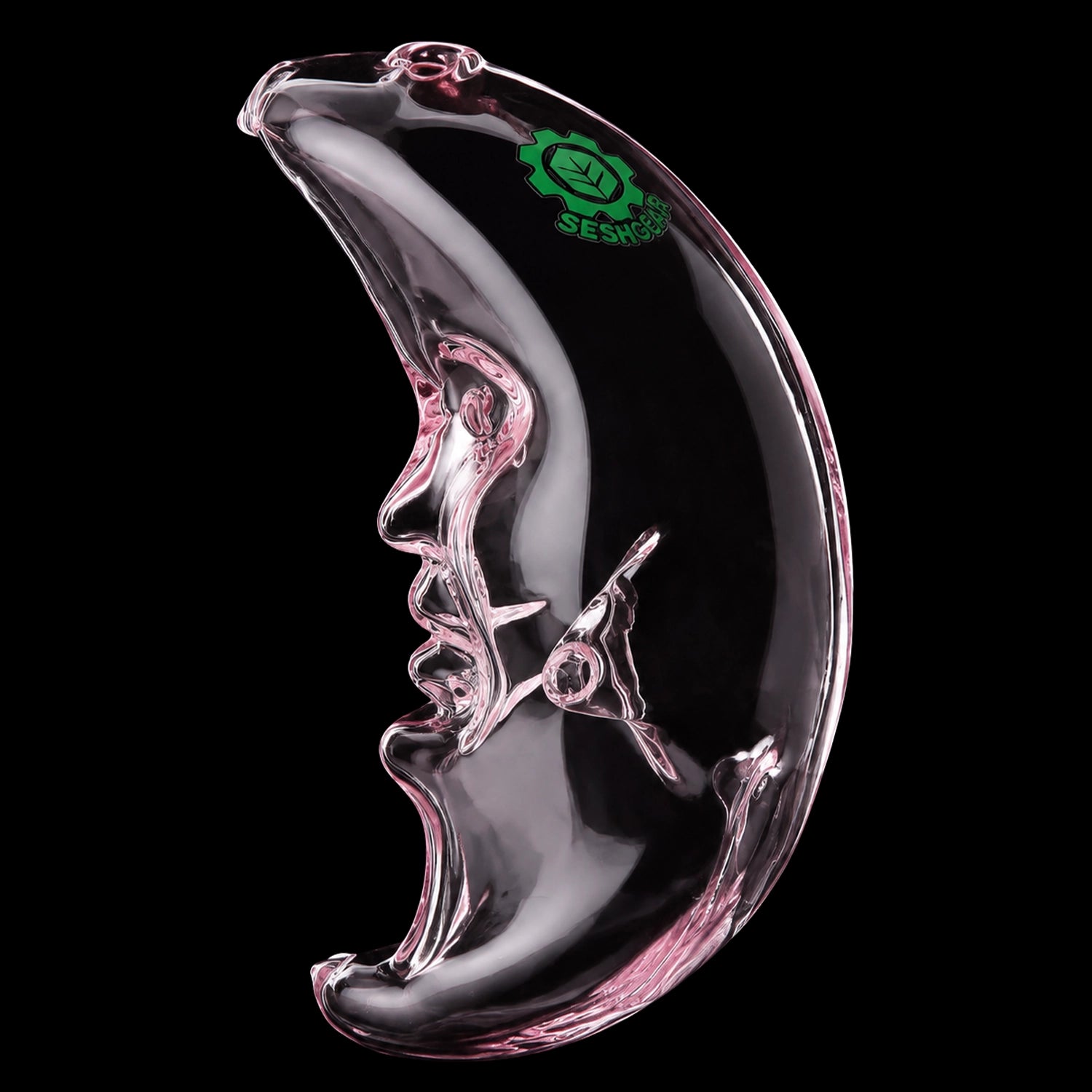 SeshGear Over the Moon Glass Hand Pipe - 3.75"