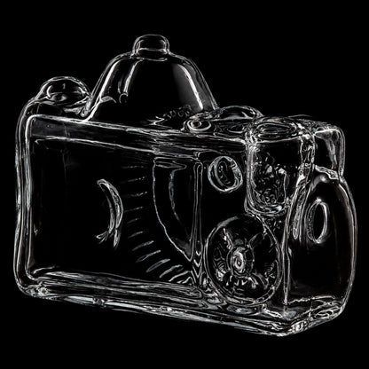 SeshGear Old School Camera Glass Hand Pipe - 3.75" / Clear
