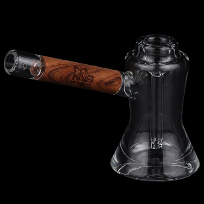 Pulsar Wood on Glass Bubbler - 6"
