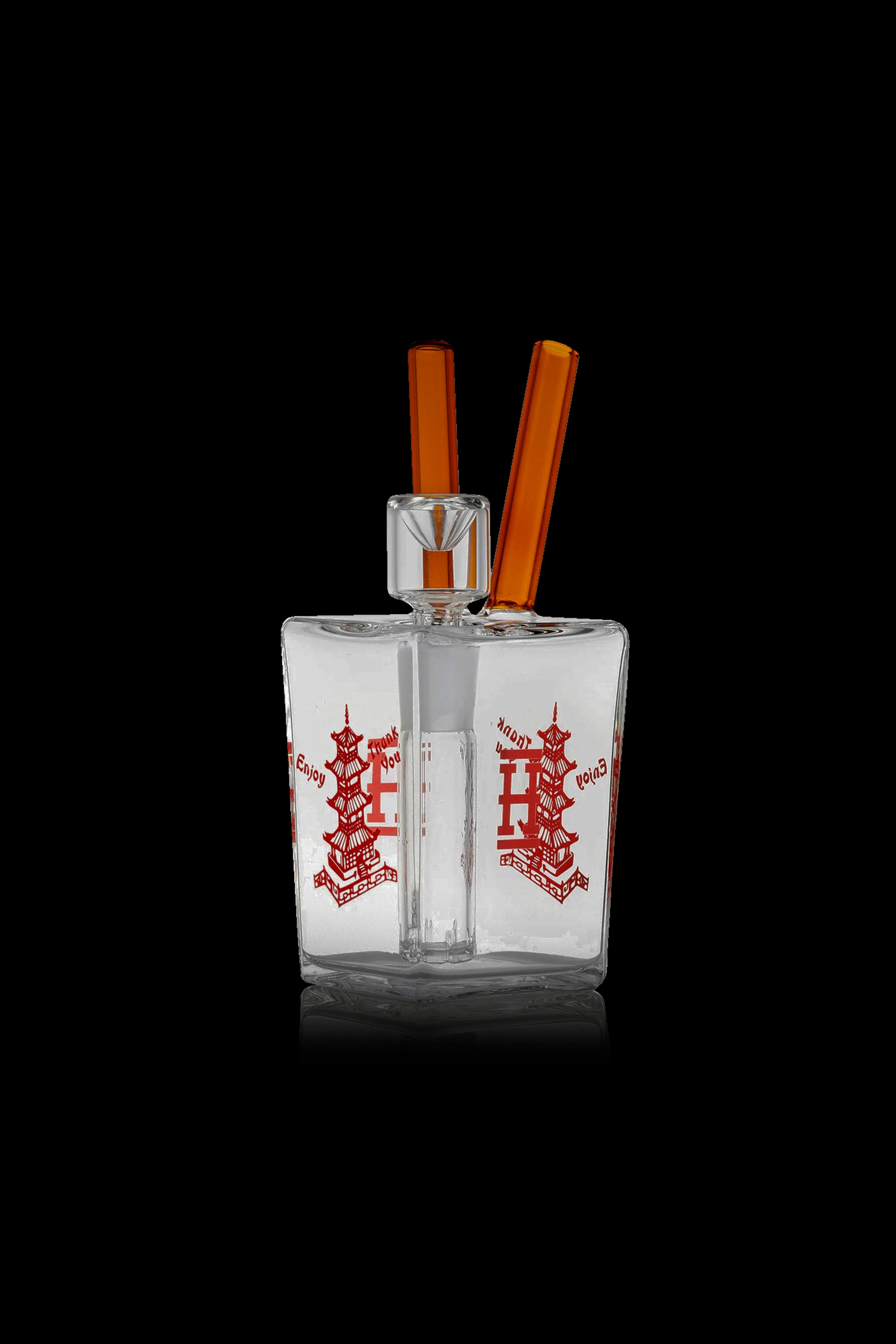 Hemper Chinese Takeout Pipe - Unique Glass Water Pipe
