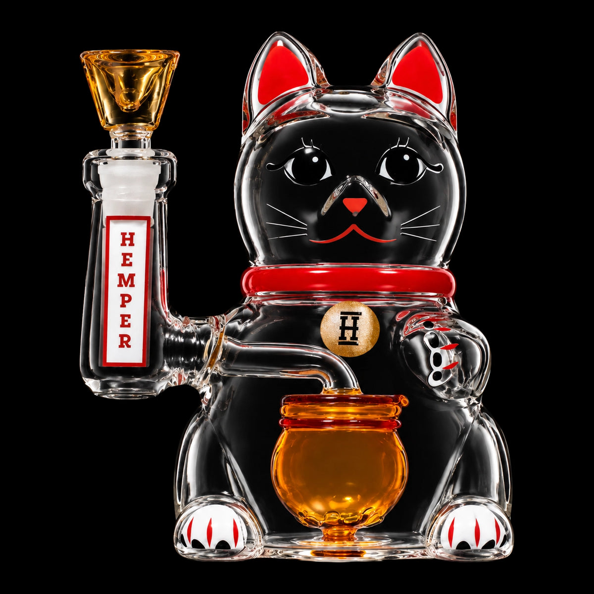 Hemper Lucky Cat Glass Bong