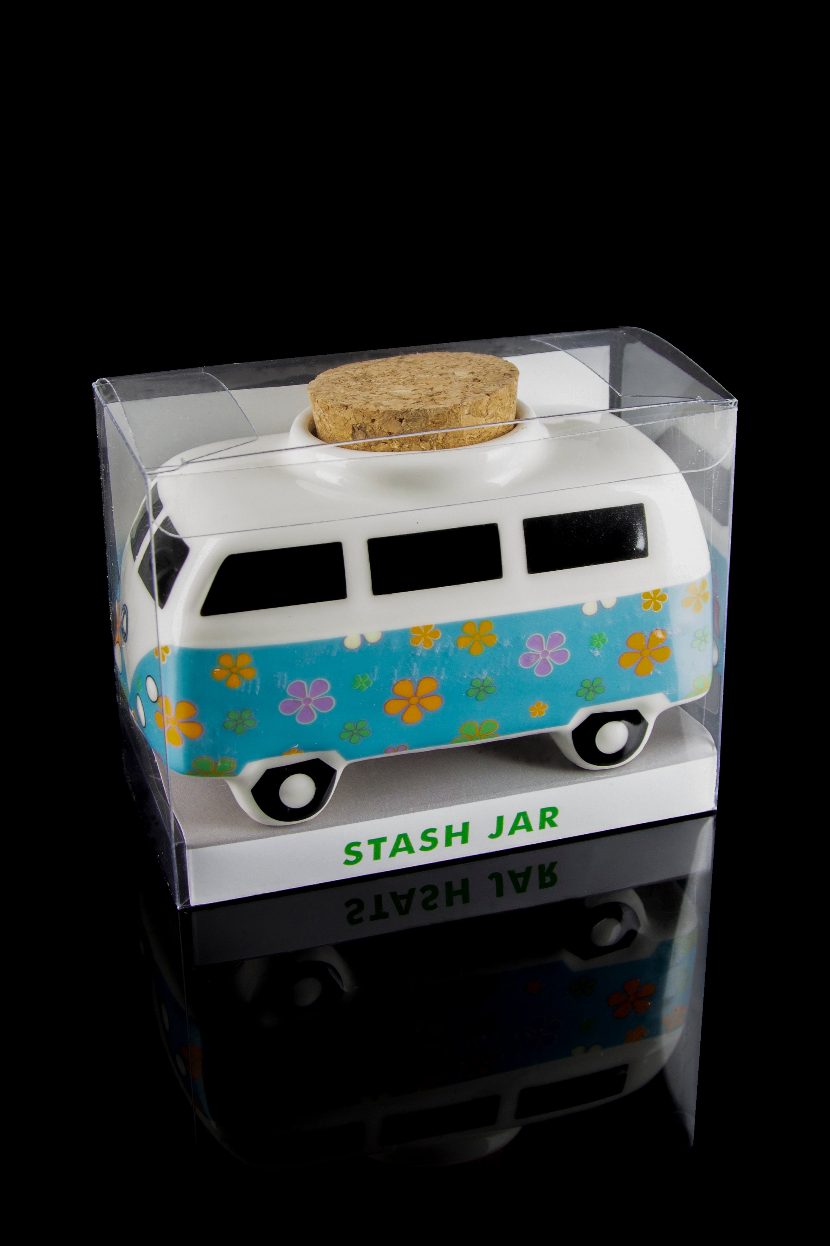 Roast & Toast Vintage Hippie Bus Ceramic Stash Jar