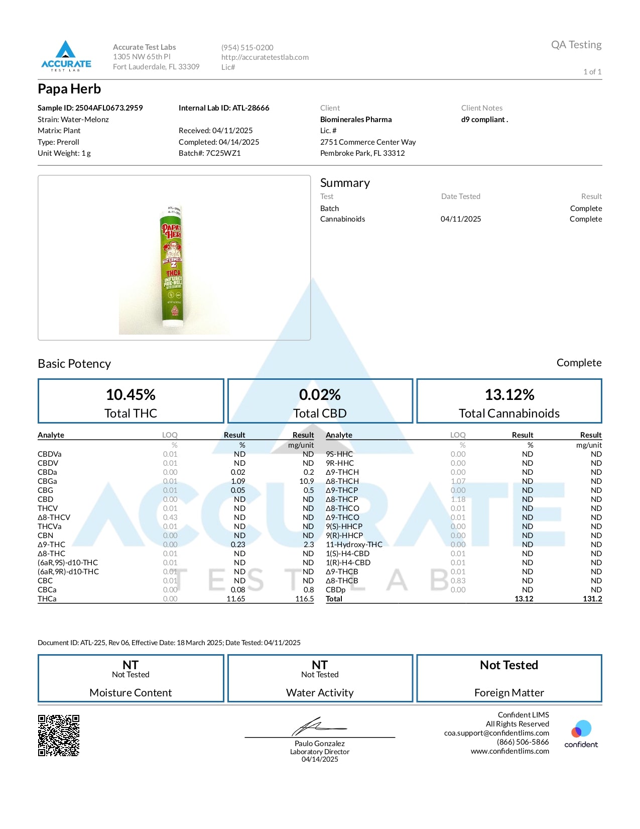 Papa's Herb INFUSED 1G WATERMELON Z INDICA