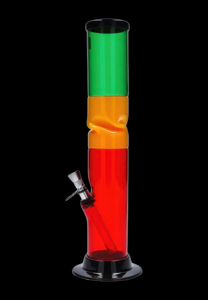 JM Plastics Irie Twist with Pull Slide Acrylic Bong