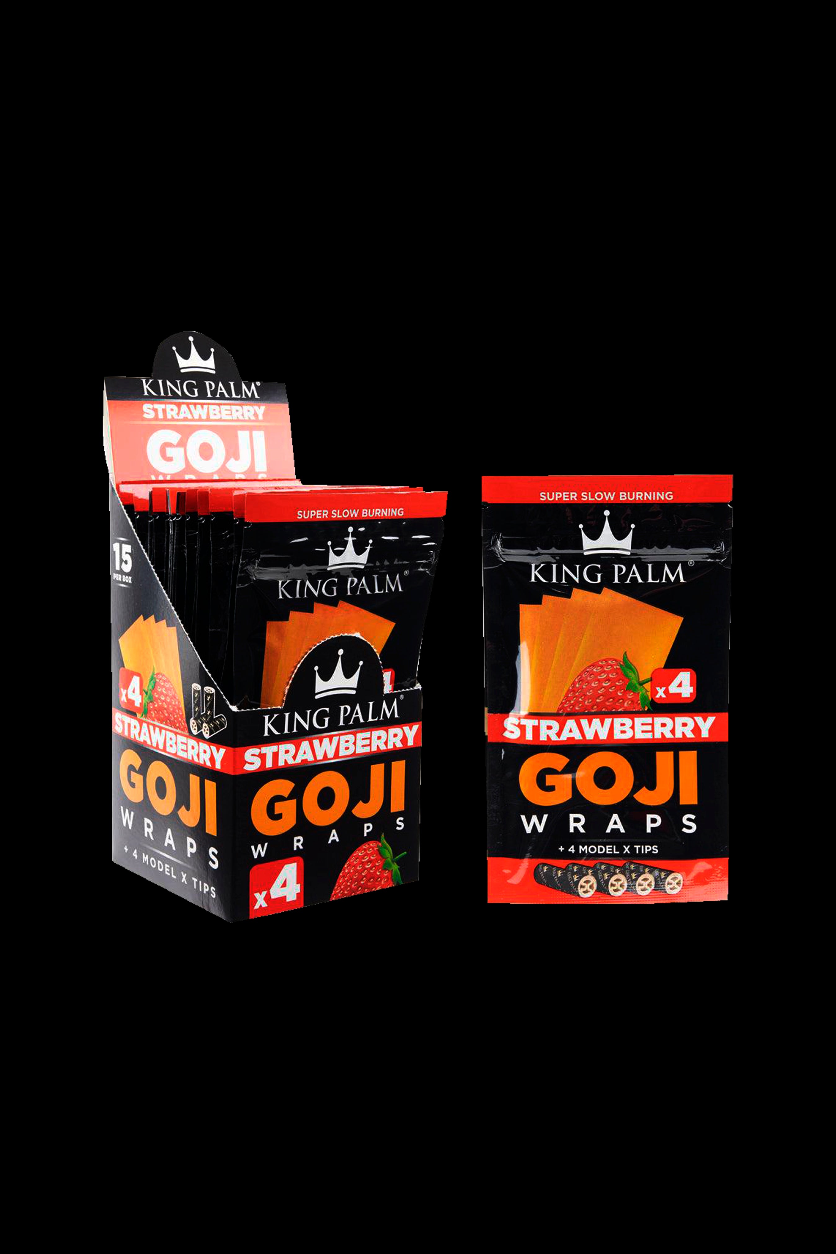 King Palm 4pk Goji Wraps - 15 Pack