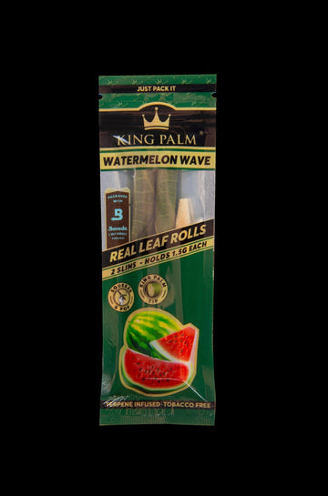 King Palm Watermelon Wave Slim Flavor Pre Rolled Cones - 2 Pack - King Palm Watermelon Wave Slim Flavor Pre Rolled Cones - 2 Pack