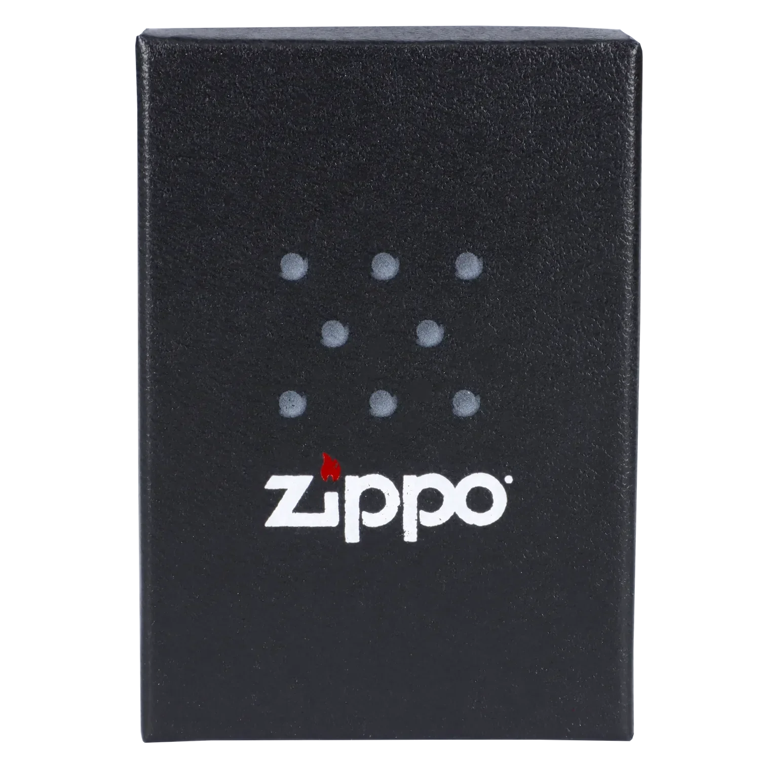 Black Zippo lighter with a cannabis leaf design.