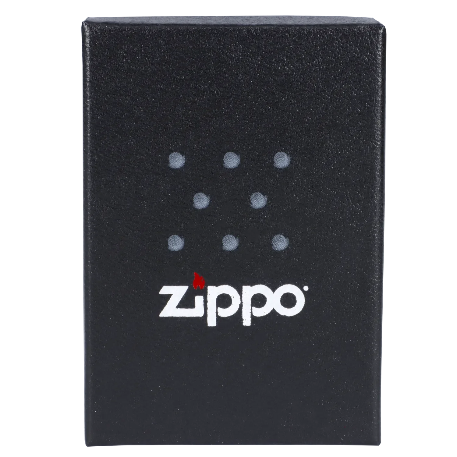 Black Zippo lighter with a cannabis leaf design.