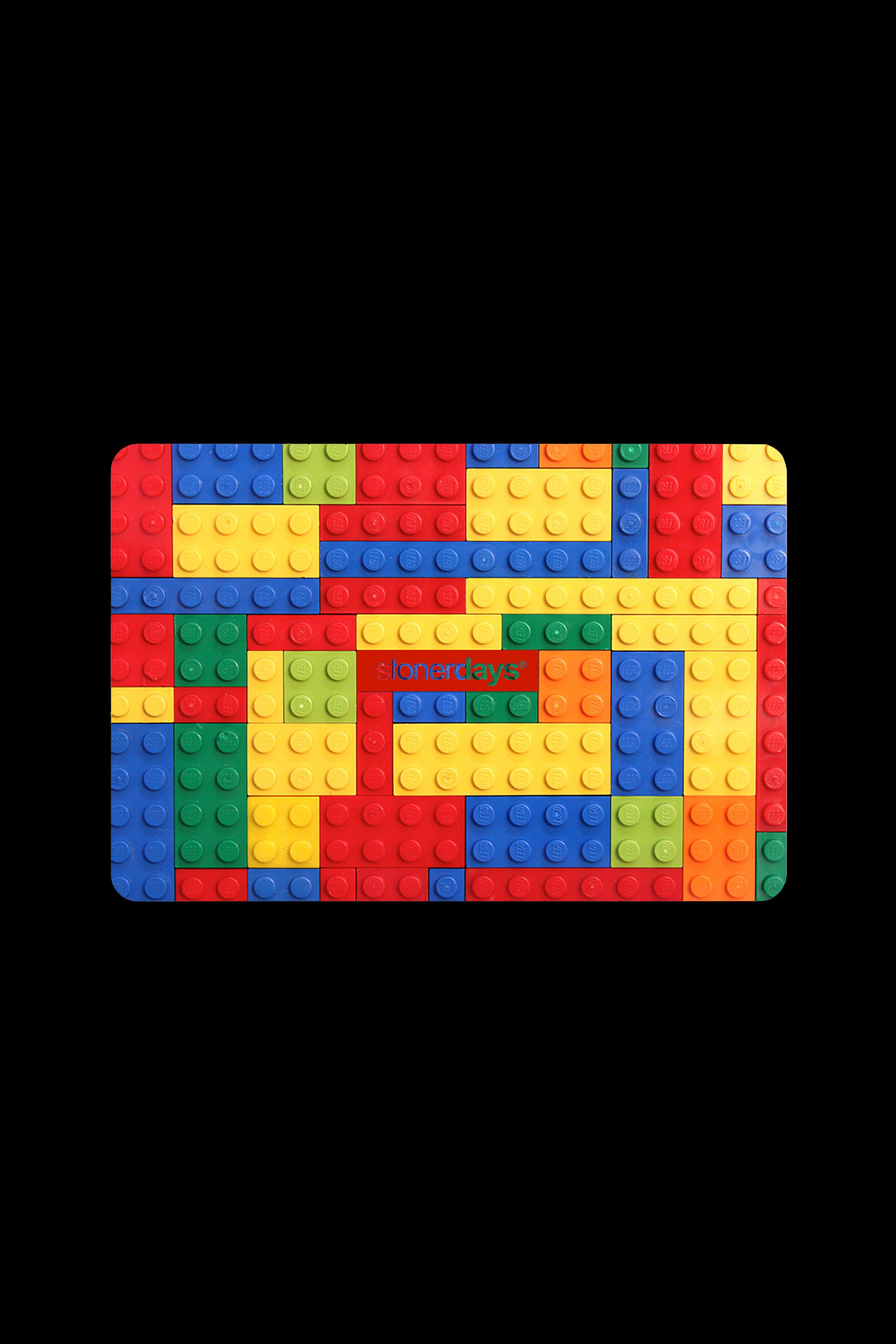 Colorful LEGO-style silicone mat with “stonerdays” logo, likely for cannabis accessories.