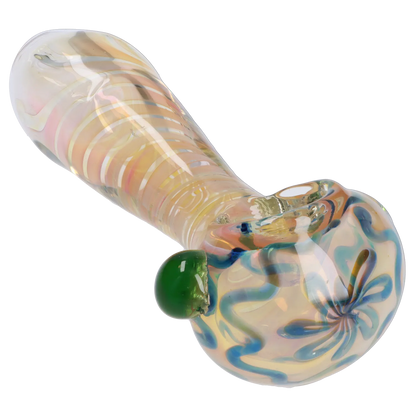 Smoke Cartel Gold Fume Twisty Spoon Pipe - 5 in.