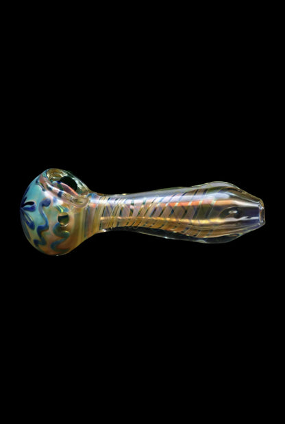 Smoke Cartel Gold Fume Twisty Spoon Pipe - 5 in.