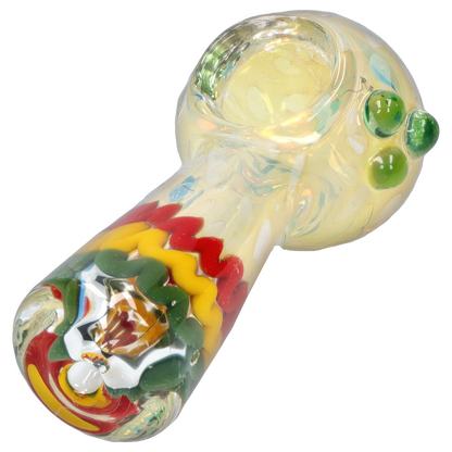Smoke Cartel Twisting Color Wrap Spoon Pipe - 4in.