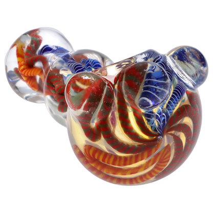 Smoke Cartel Twisty Color Marble Spoon Pipe - 4.5 in.