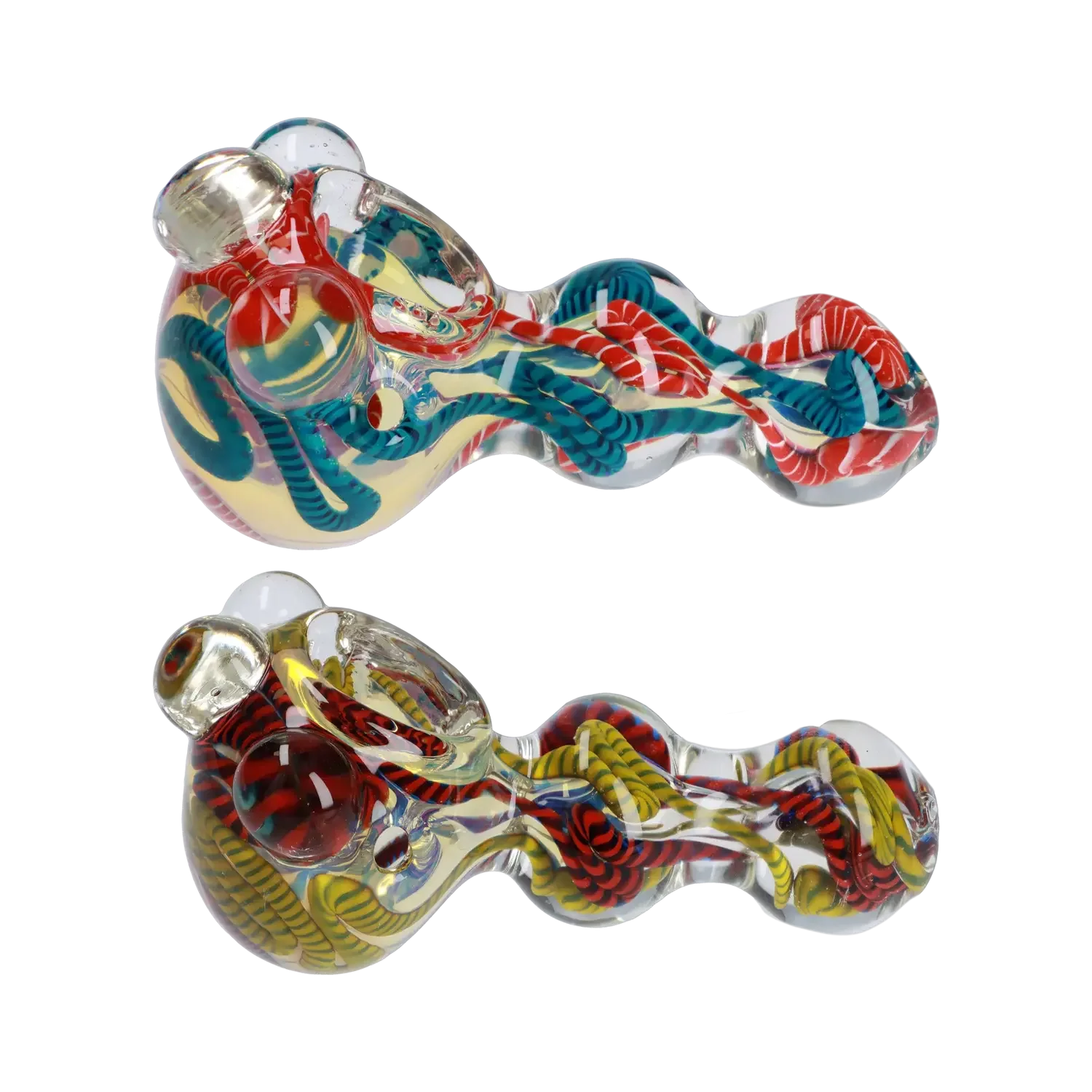 Smoke Cartel Twisty Color Marble Spoon Pipe - 4.5 in.
